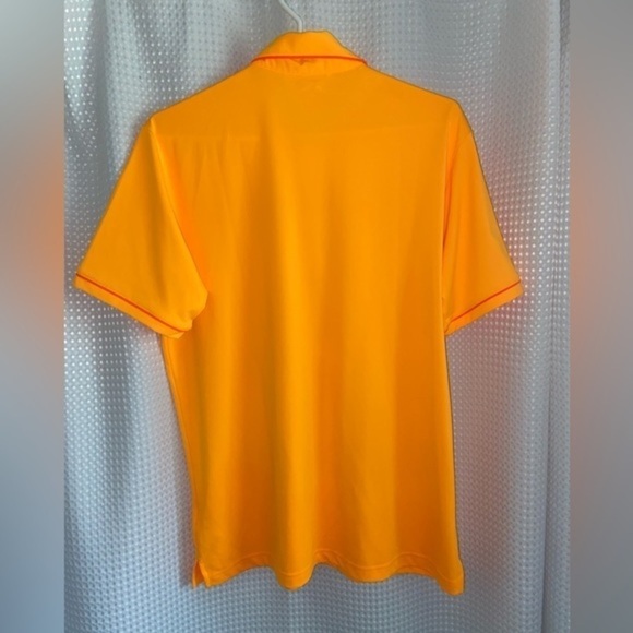 2/40 Men’s Adidas Golf polo shirt yellow orange‎ size medium - Picture 9 of 11